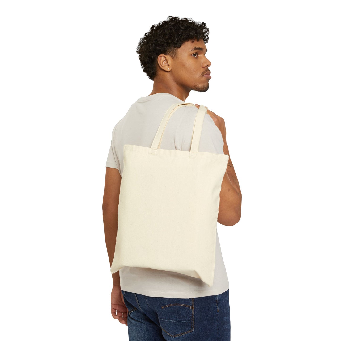 Girls Don't Cry Cotton Canvas Tote Bag, Eco-Friendly Tote, Reusable Shopper, Gift for Her, Casual Chic Style