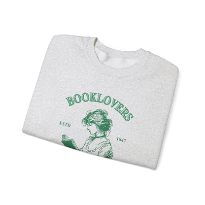 Book Lover Embroidered Crewneck