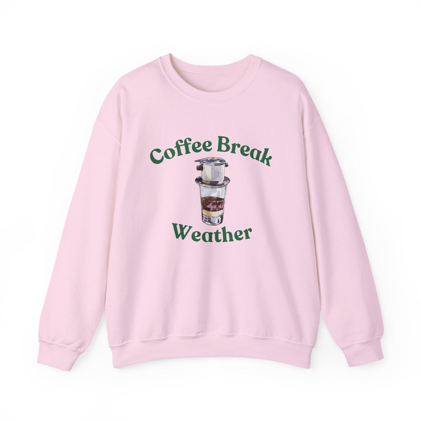 Coffee Break Weather Crewneck Sweatshirt, Cozy Winter Apparel, Gift for Coffee Lovers, Casual Fashion, Cozy Sweatshirt