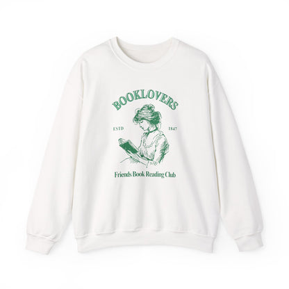 Book Lover Embroidered Crewneck