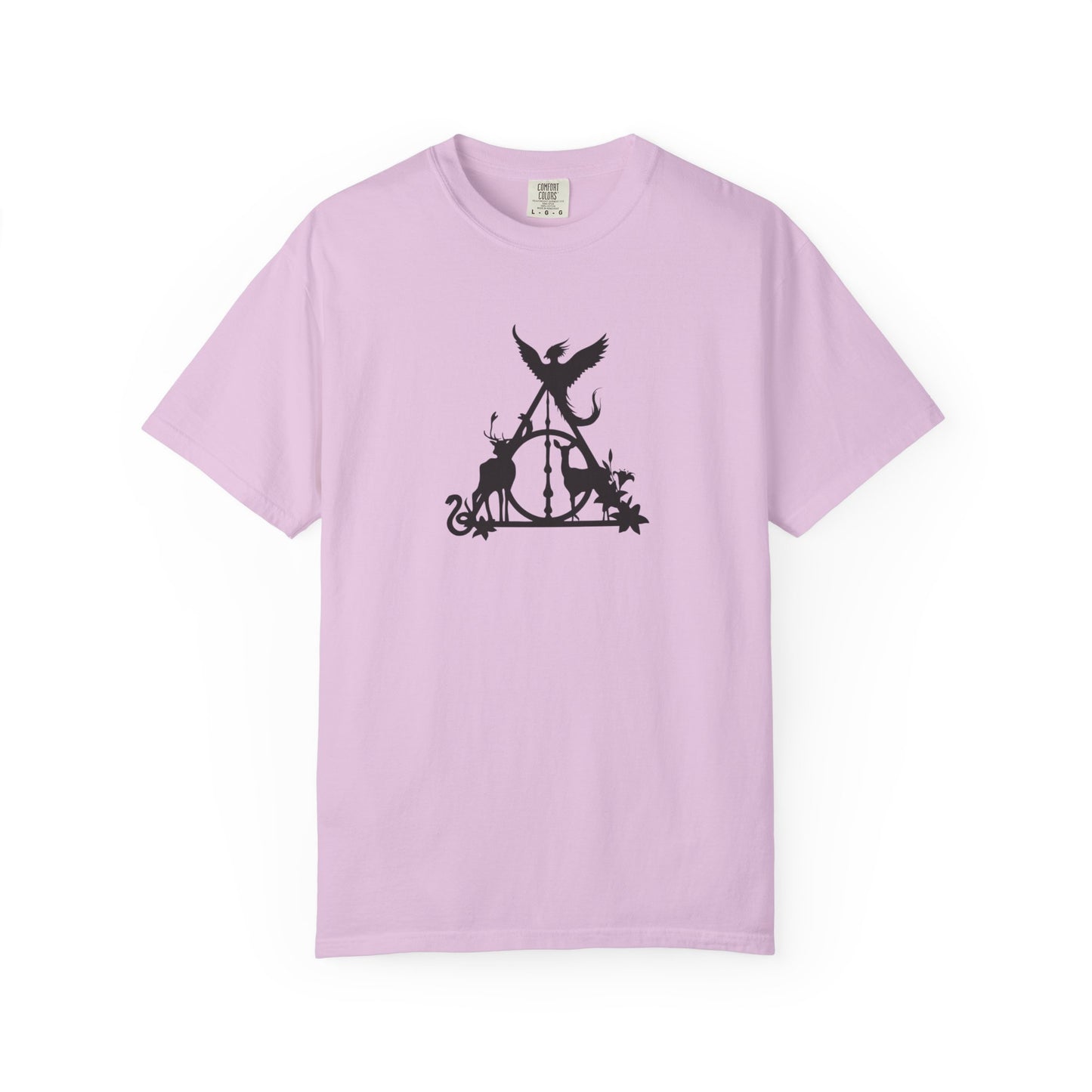 Deathly Hallows Inspired T-Shirt, Magical Wizard Symbol Tee, Potterhead Magic Shirt, Fantasy Gift for Magic Fans, comfort colors