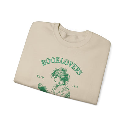Book Lover Embroidered Crewneck