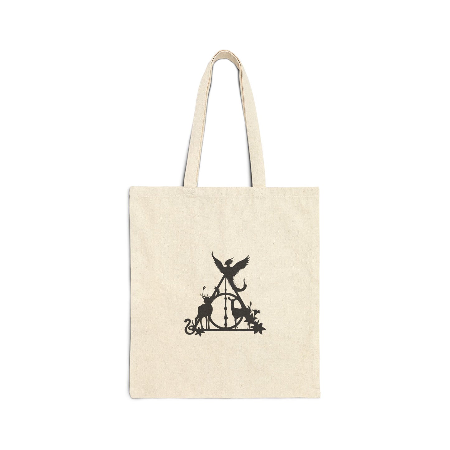 Magical Deathly Hallows Inspired Tote Bag, Wizarding World Gift, Potterhead Fantasy Symbol Bag, Magic Lover Tote