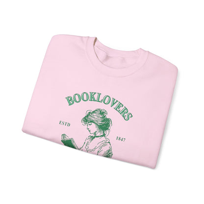 Book Lover Embroidered Crewneck