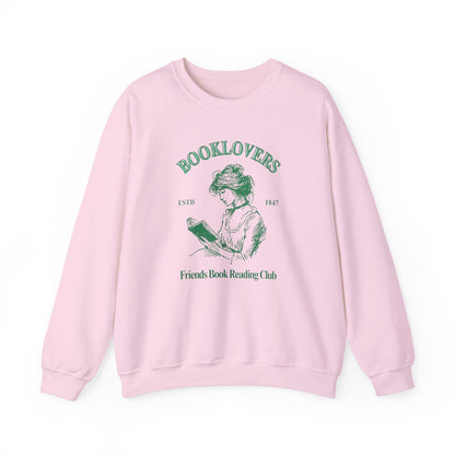 Book Lover Embroidered Crewneck