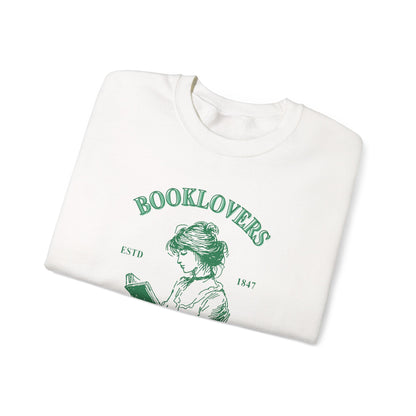 Book Lover Embroidered Crewneck