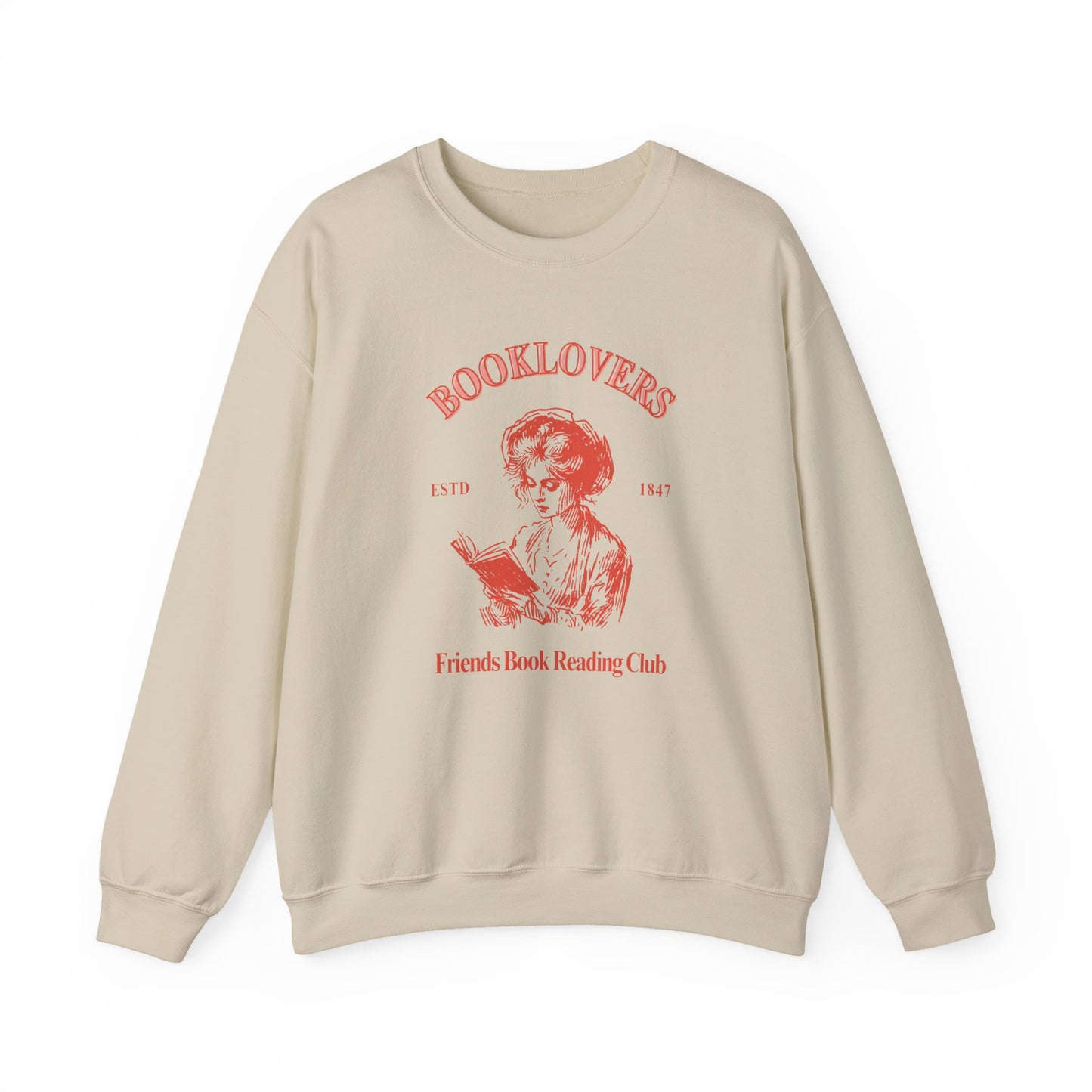 Book Lovers Crewneck Sweatshirt, Cozy Literary Sweatshirt, Gift for Bookworms, Perfect for Reading Groups, Home Lounging