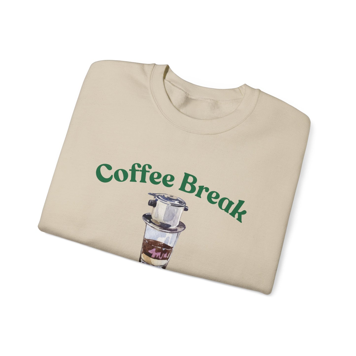 Coffee Break Weather Crewneck Sweatshirt, Cozy Winter Apparel, Gift for Coffee Lovers, Casual Fashion, Cozy Sweatshirt
