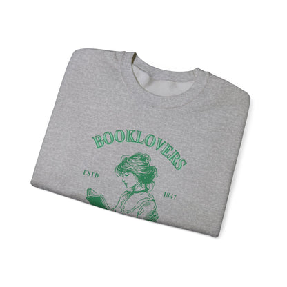 Book Lover Embroidered Crewneck