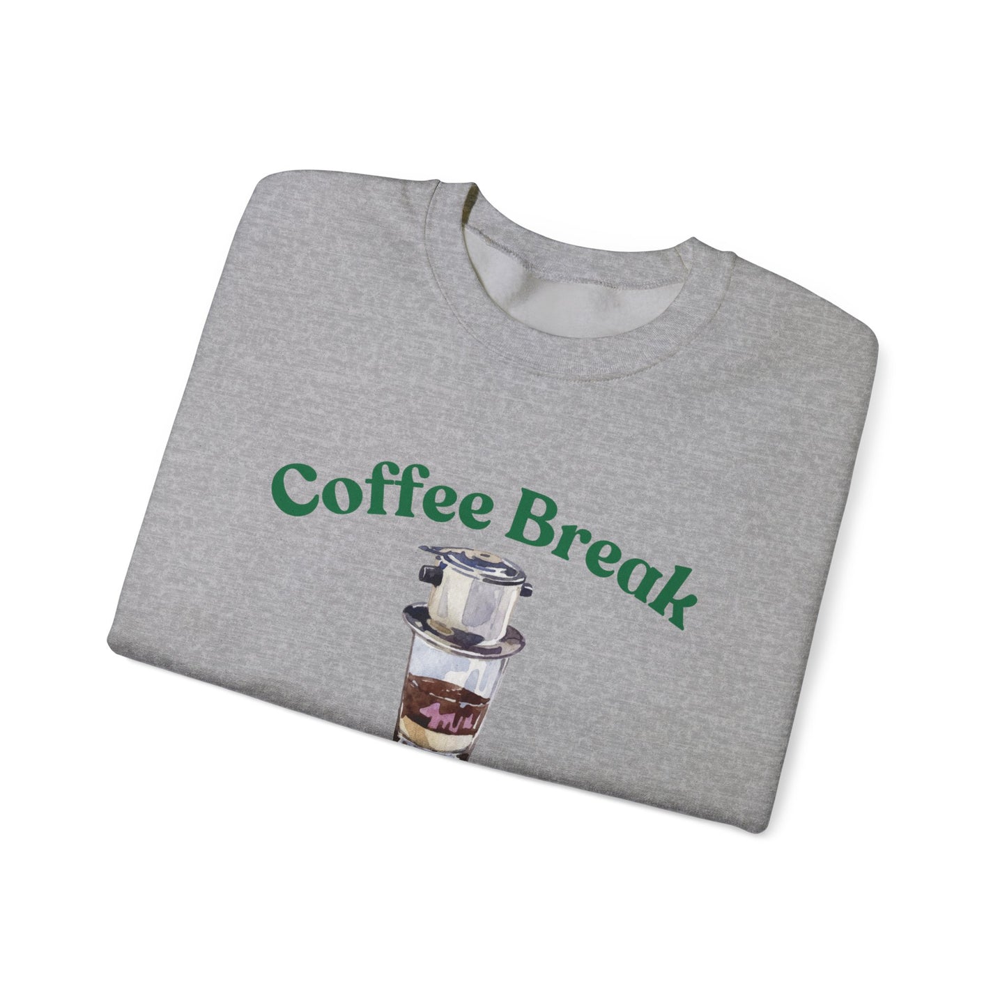 Coffee Break Weather Crewneck Sweatshirt, Cozy Winter Apparel, Gift for Coffee Lovers, Casual Fashion, Cozy Sweatshirt