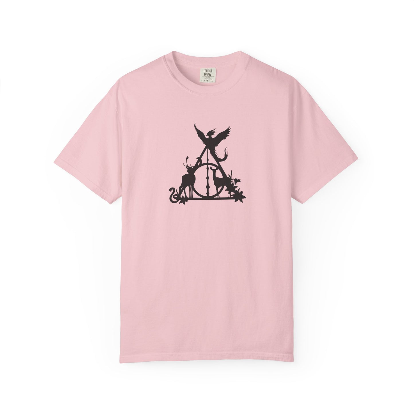 Deathly Hallows Inspired T-Shirt, Magical Wizard Symbol Tee, Potterhead Magic Shirt, Fantasy Gift for Magic Fans, comfort colors