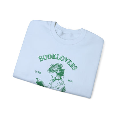 Book Lover Embroidered Crewneck