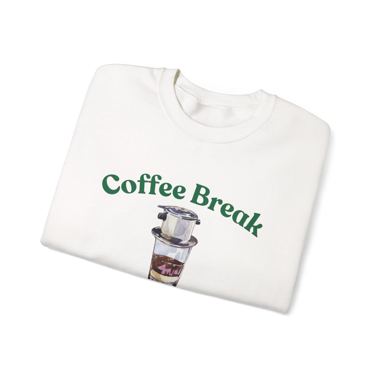 Coffee Break Weather Crewneck Sweatshirt, Cozy Winter Apparel, Gift for Coffee Lovers, Casual Fashion, Cozy Sweatshirt