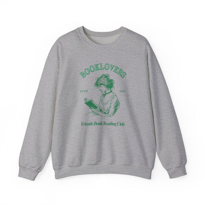 Book Lover Embroidered Crewneck
