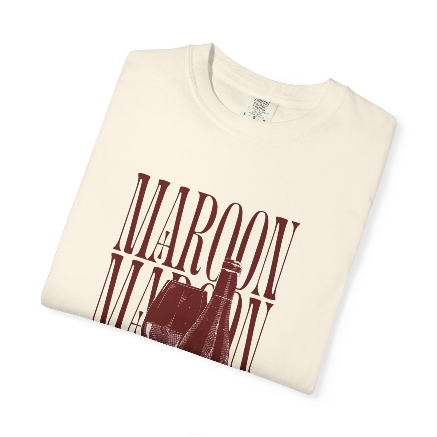 Maroon Wine Bottle T-Shirt, Casual Summer Tee, Great for Wine Lovers, Gifts for Friends, Perfect for Parties, midnights era, Maroon song