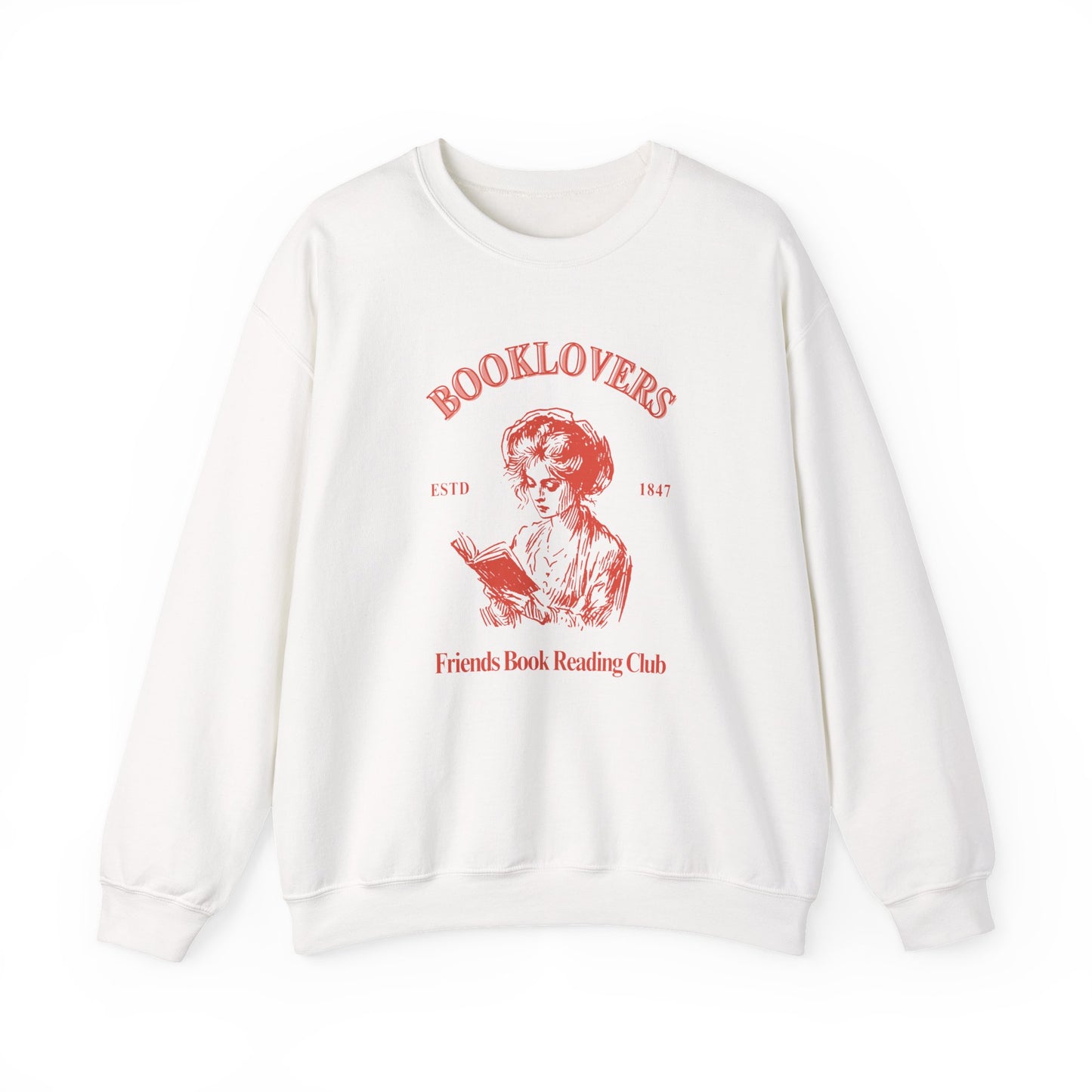 Book Lovers Crewneck Sweatshirt, Cozy Literary Sweatshirt, Gift for Bookworms, Perfect for Reading Groups, Home Lounging