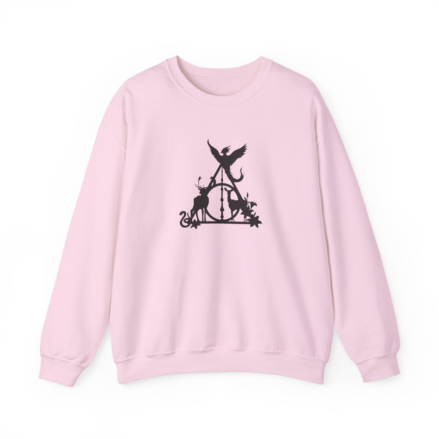 Magical Deathly Hallows Inspired Sweatshirt, Potterhead Cozy Sweater, Wizard Symbol Hoodie, Fantasy Magic Fan Gift