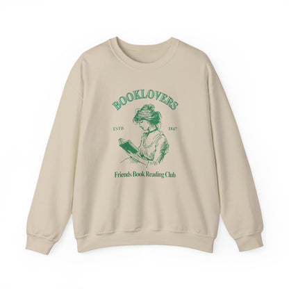 Book Lover Embroidered Crewneck