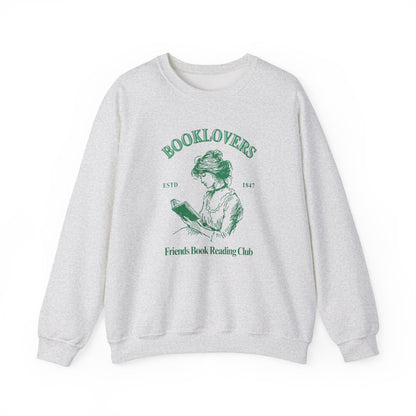 Book Lover Embroidered Crewneck